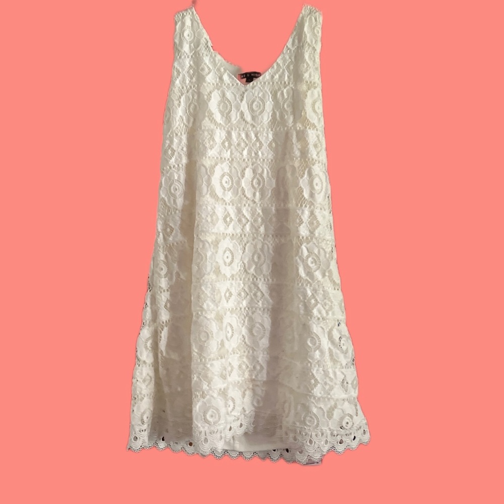 As U Wish Mini Dress White Size S